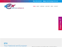 Tablet Screenshot of eurotransexpress.co.uk